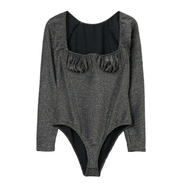 Mango Figurbetonter Overall – Dunkelgrau
