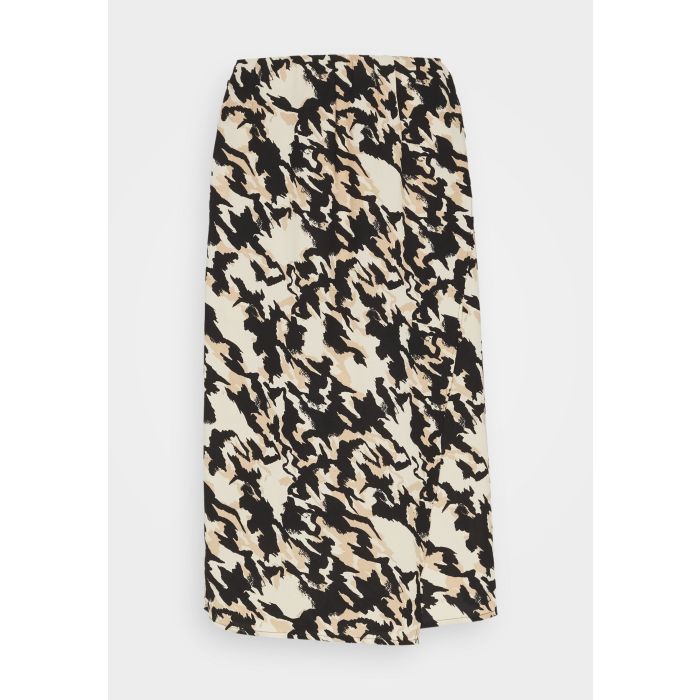 Vero Moda Abstraktdruck-Midirock – Beige