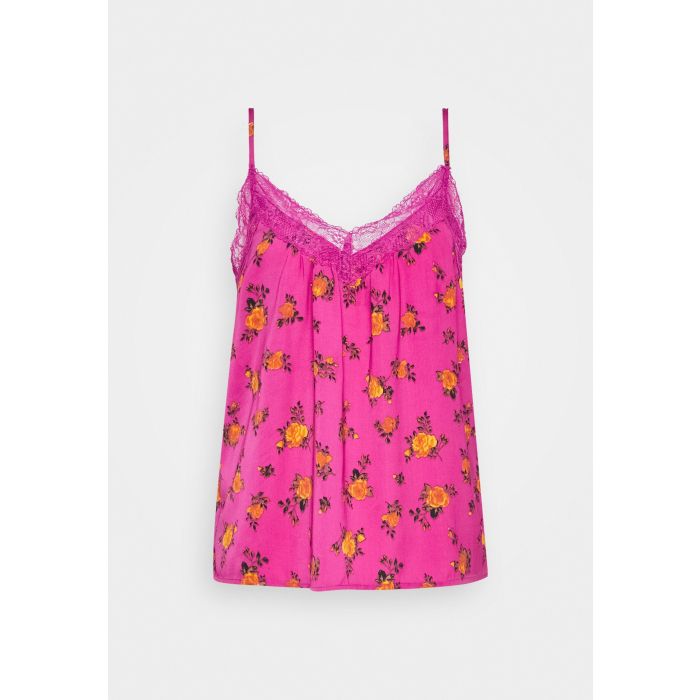 Vero Moda Spitzenbesatz-Blumen-Camisole – Rosa