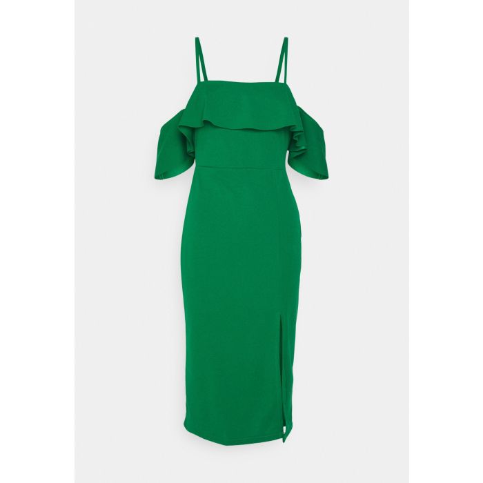 WAL G. Satin-Korsett-Kleid – Grün