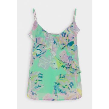 Vero Moda Blumen-Rüschen-Camisole – Grün